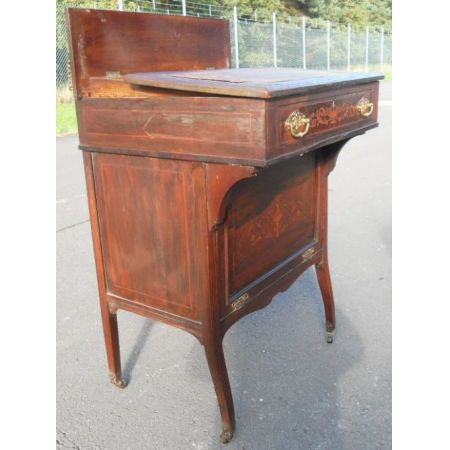 Englischer Original antiker Edwardian Davenport Mahagonischreibtisch, 1890