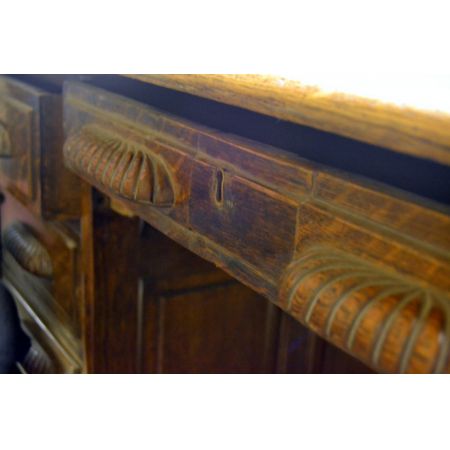 Original antiker Schreibtisch englisch, Eichenholz, 1930