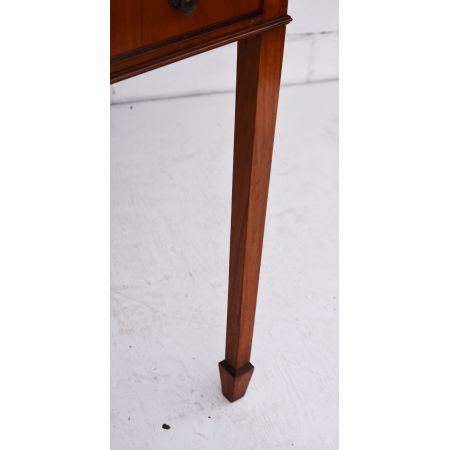 Original antiker Edwardian Satinholz Carlton House Schreibtisch, Mahagoni Massivholz, 19. Jahrhundert