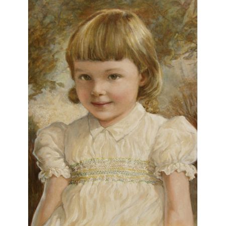 Ölgemälde von Kathleen Winifred Molesworth (3jähriges Mädchen)