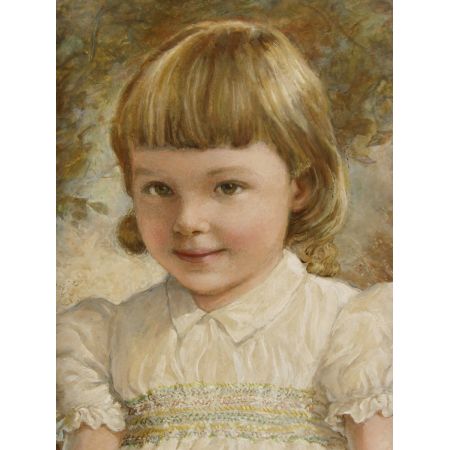 Ölgemälde von Kathleen Winifred Molesworth (3jähriges Mädchen)