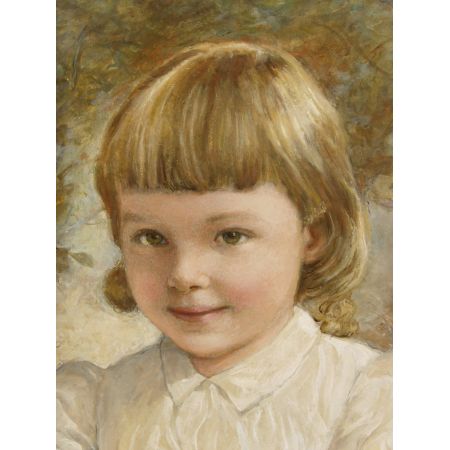 Ölgemälde von Kathleen Winifred Molesworth (3jähriges Mädchen)