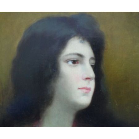 Antikes Ernst Anders Ölgemälde der deutschen Schule, 19. Jahrhundert