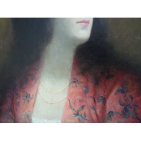 Antikes Ernst Anders Ölgemälde der deutschen Schule, 19. Jahrhundert