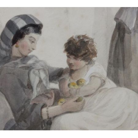 Englisches original antikes Gemälde aus dem 19. Jahrhundert