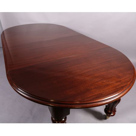 Englischer antiker Viktorianischer Esstisch, Mahagoni, 1850