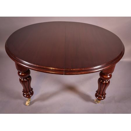 Englischer antiker Viktorianischer Esstisch, Mahagoni, 1850