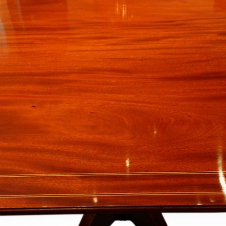 Original antiker Regency Stil Esstisch aus Mahagoni, 1920