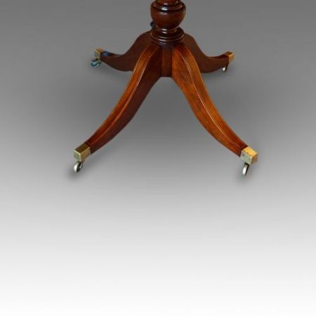 Original antiker Regency Stil Esstisch aus Mahagoni, 1920