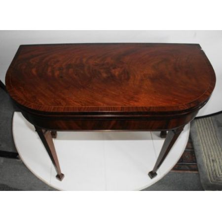 Hochwertiger Original antiker Georgian Mahagoni Kartentisch, 18. Jahrhundert