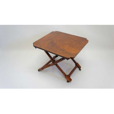 Eleganter antiker original Viktorianischer Beistelltisch, Walnuss, Gepäckablage, 19. Jahrhundert