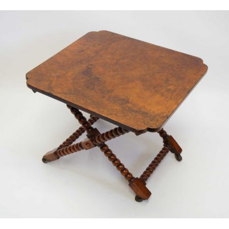 Eleganter antiker original Viktorianischer Beistelltisch, Walnuss, Gepäckablage, 19. Jahrhundert