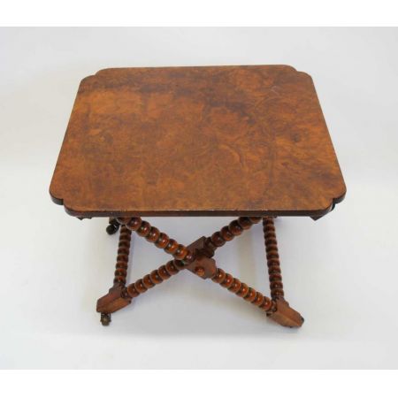 Eleganter antiker original Viktorianischer Beistelltisch, Walnuss, Gepäckablage, 19. Jahrhundert