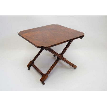 Eleganter antiker original Viktorianischer Beistelltisch, Walnuss, Gepäckablage, 19. Jahrhundert