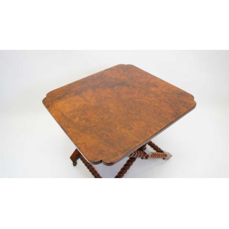 Eleganter antiker original Viktorianischer Beistelltisch, Walnuss, Gepäckablage, 19. Jahrhundert