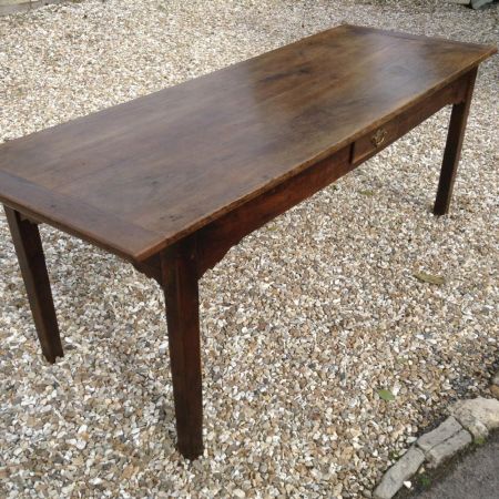 Original antiker Viktorianischer Esstisch, Landhausstil, 1850, Kastanie