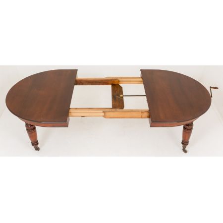 Viktorianischer antiker Mahagoni Esstisch, ausklappbar, 1860