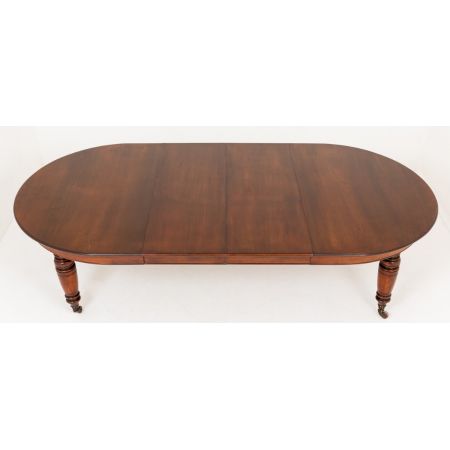Viktorianischer antiker Mahagoni Esstisch, ausklappbar, 1860