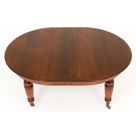 Viktorianischer antiker Mahagoni Esstisch, ausklappbar, 1860