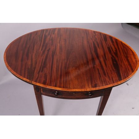 Georgianischer antiker Pembroke Table, Mahagoni Massivholz, 1780