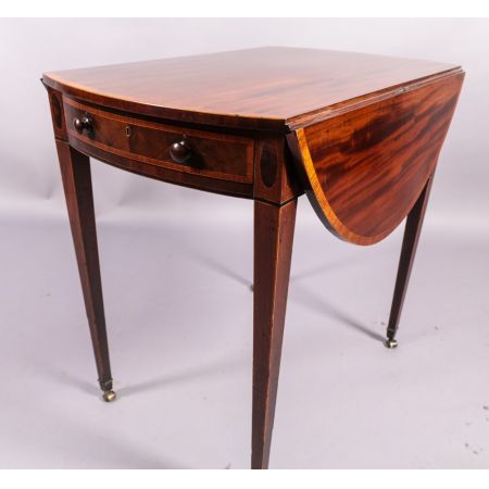 Georgianischer antiker Pembroke Table, Mahagoni Massivholz, 1780