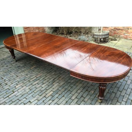 Antiker Original Viktorianischer Esstisch, ausziehbar, Mahagoni Massivholz, 1850