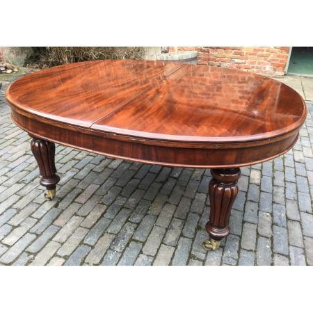 Antiker Original Viktorianischer Esstisch, ausziehbar, Mahagoni Massivholz, 1850