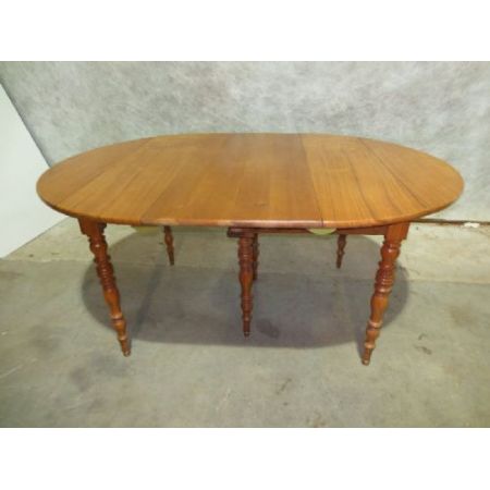 Französischer antiker Esstisch, Obstholz, ausziehbar, Viktorianisch 19. Jahrhundert