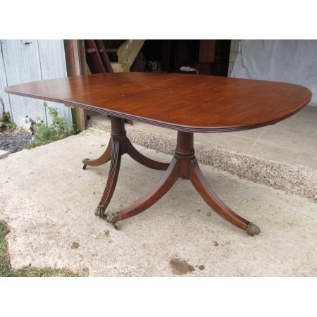 Antiker original britischer Esstisch, Mahagoni Massivholz, 19. Jahrhundert