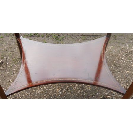 Englischer original antiker Edwardianischer Mahagoni Beistelltisch, oval mit Intarsien, 1900