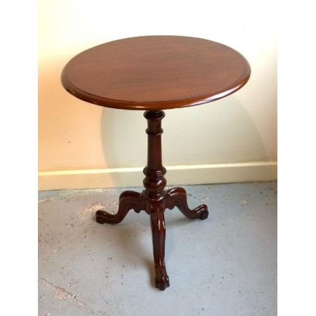 Antiker kleiner Beistelltisch, 19. Jahrhundert, Mahagoni Massivholz