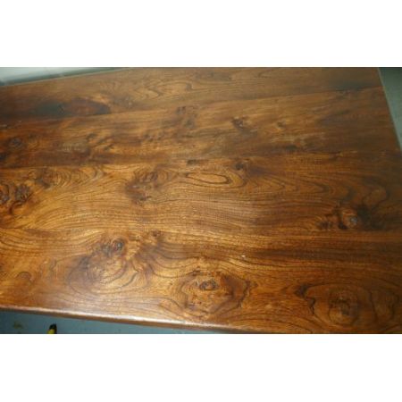 Großer antiker Refectory Esstisch, Ulmenholz, ausziehbar, Frankreich 19. Jahrhundert