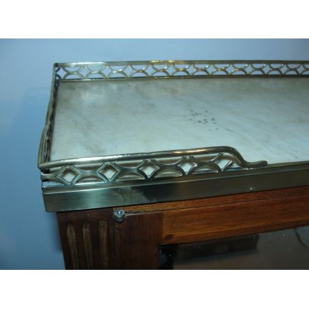 Französischer Mahagoni bon heure du jour/ kleiner, zierlicher Damen-Schreibtisch um 1860