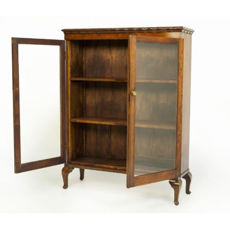 Edwardianischer Palisander Bücherschrank mit zwei Türen um 1900