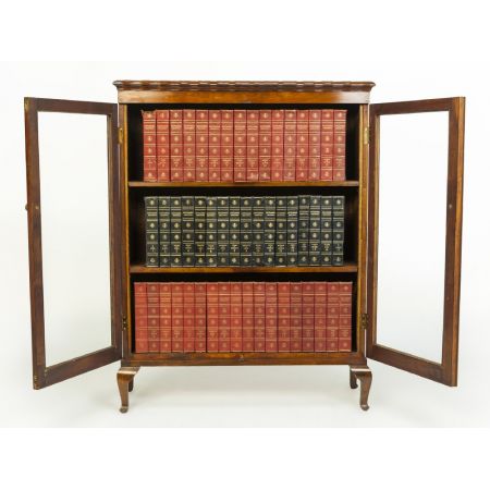 Edwardianischer Palisander Bücherschrank mit zwei Türen um 1900