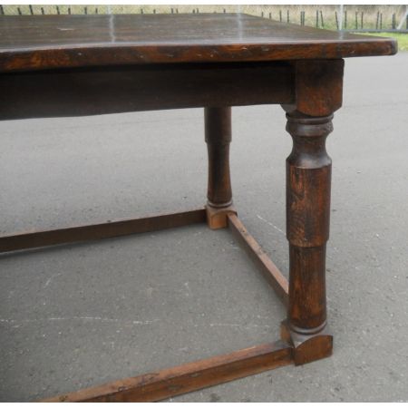 Großer Original antiker Refectory Esstisch, Eiche, 1900