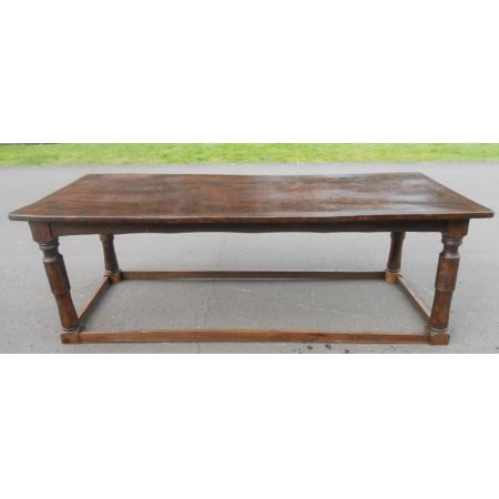 Großer Original antiker Refectory Esstisch, Eiche, 1900