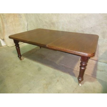 Original antiker Esstisch, Mahagoni ausziehbar, 19. Jahrhundert