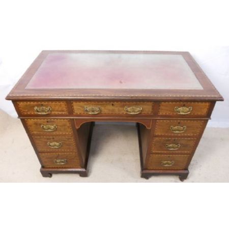 Edwardian Mahagoni Schreibtisch, 1900