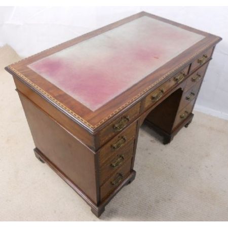 Edwardian Mahagoni Schreibtisch, 1900