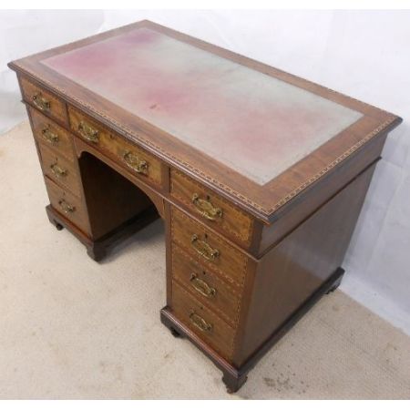 Edwardian Mahagoni Schreibtisch, 1900