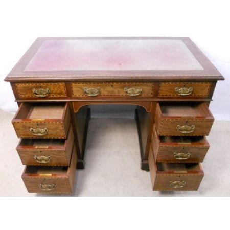 Edwardian Mahagoni Schreibtisch, 1900