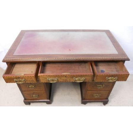 Edwardian Mahagoni Schreibtisch, 1900