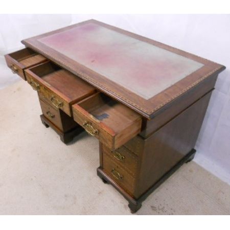 Edwardian Mahagoni Schreibtisch, 1900