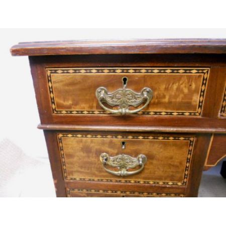 Edwardian Mahagoni Schreibtisch, 1900