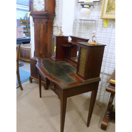 Britischer antiker Edwardian Schreibtisch, um 1900, Mahagoni Massivholz