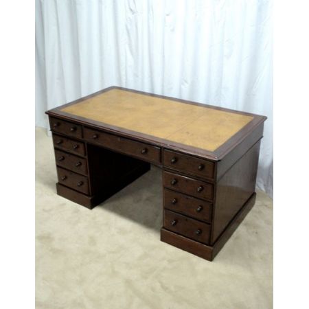 Englischer antiker  Mahagonischreibtisch, 19. Jahrhundert