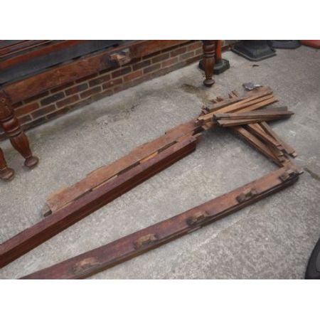 Originales Indianer Himmelbett, Mahagoni, 1880