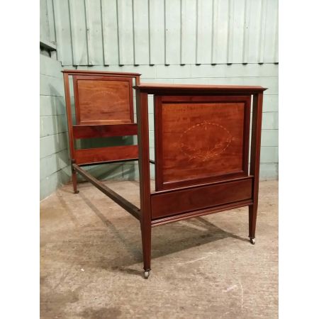 Paar antiker Einzelbetten, Mahagoni, Edwardian 1900