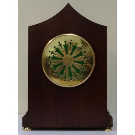 Original antike französische Kaminuhr, Walnuss, 1870